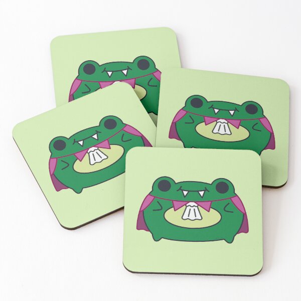 Item preview, Cute Frog Wearing Vampire Outfit – Kawaii Illustration designed and sold by DrawnByAllu.
