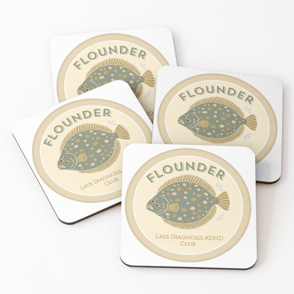 Item preview, Flounder Late Diagnosis ADHD Club designed and sold by K-Dia.