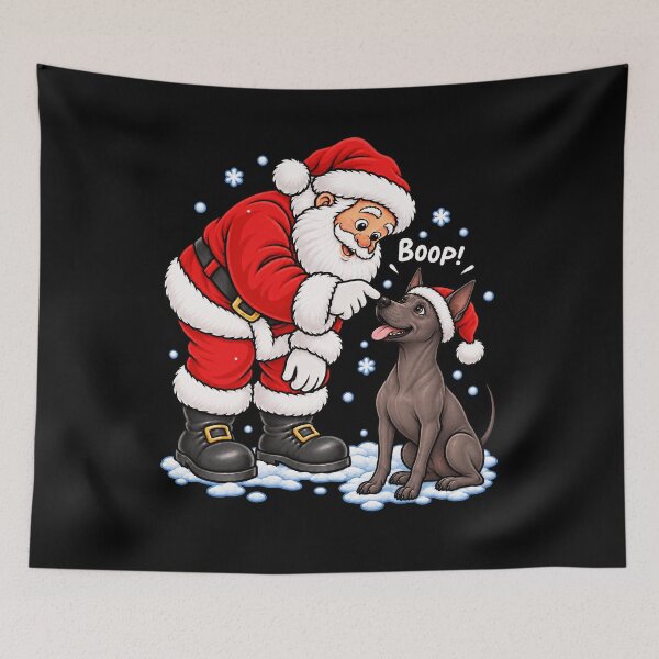 Item preview, Funny Xoloitzcuintli Dog Santa Boop Merry Chirstmas Mom Dad designed and sold by rafaeltto.
