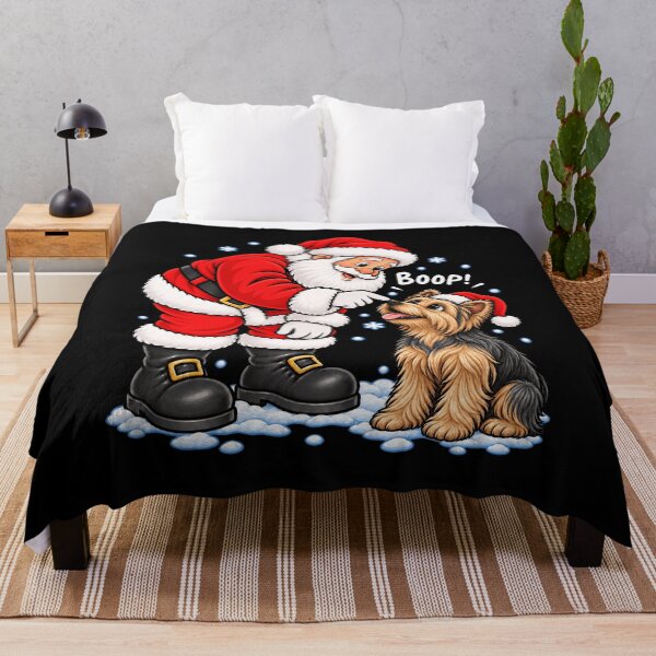 Item preview, Funny Yorkshire Terrier Dog Santa Boop Merry Chirstmas Mom Dad designed and sold by rafaeltto.
