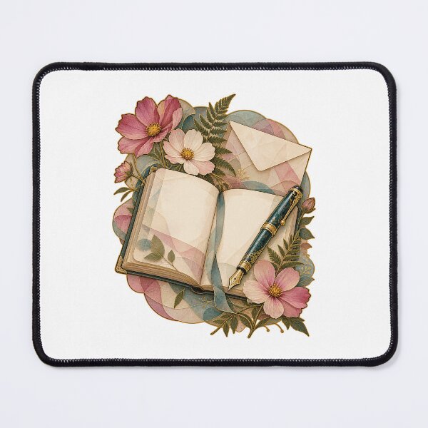 Item preview, Journaling Fountain Pen Wildflower Memory Art designed and sold by TeNovaStudio.