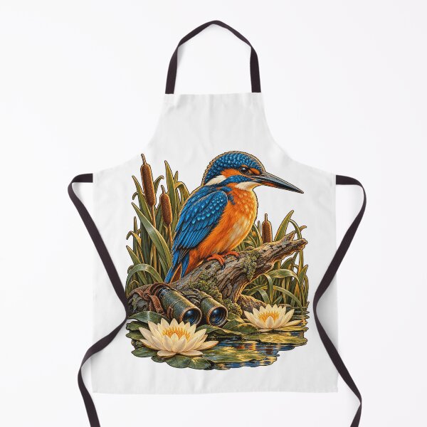 Item preview, Kingfisher Birdwatching River Nature Art designed and sold by TeNovaStudio.