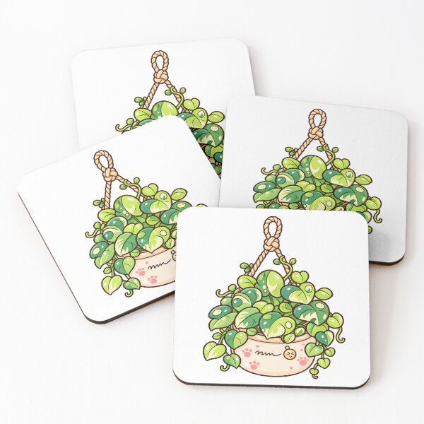 Item preview, Cute Kawaii Hanging Pothos Plant Heart Leaf Botanical Cartoon designed and sold by mumeaw.