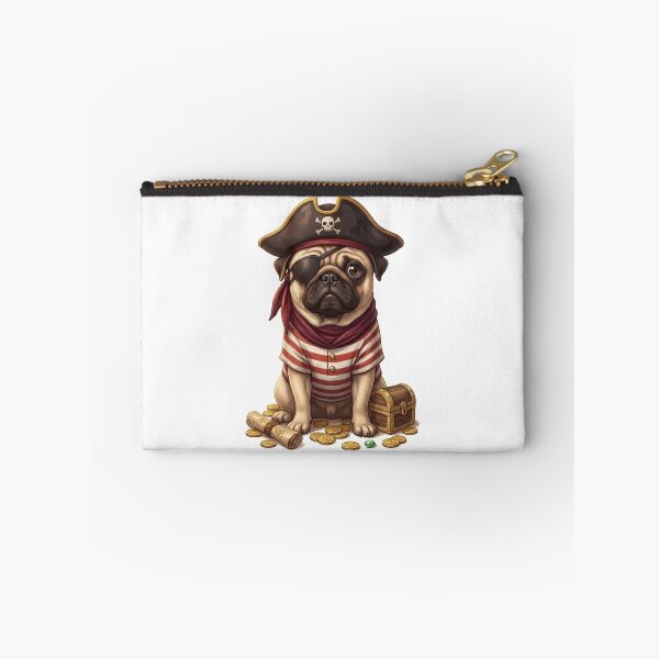 Item preview, Cute Pug in Pirate Costume designed and sold by Angel & Mortimer .
