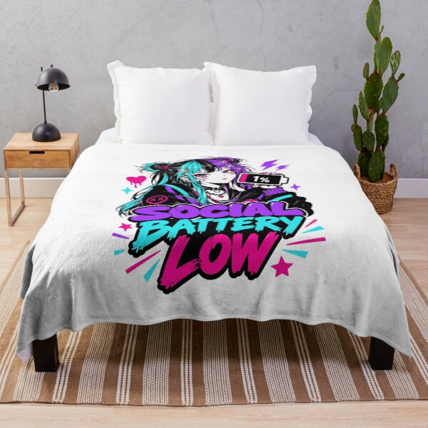 Item preview, Social Battery Low Manga Aesthetic designed and sold by RAS-77.