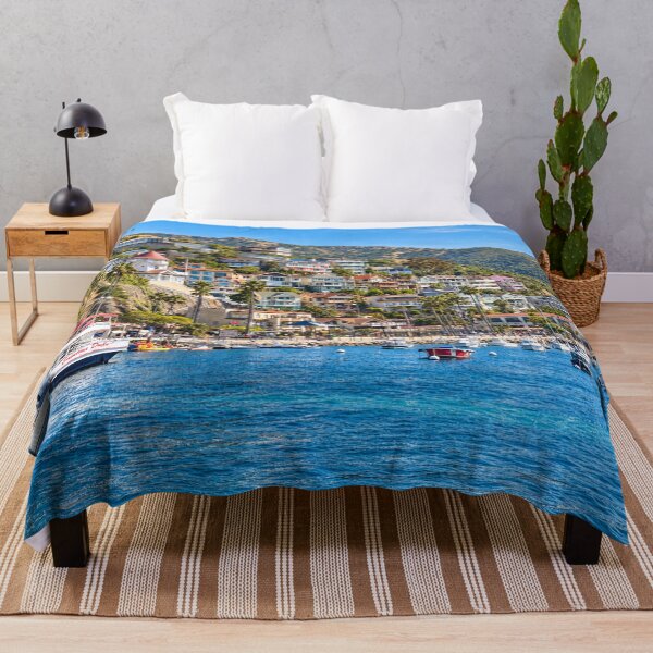 Item preview, Catalina Harbor in Brilliant Blue designed and sold by Kimberly Palmer.