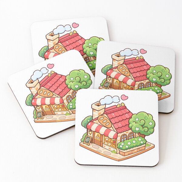 Item preview, Cute Kawaii Bakery Shop Cozy Cottagecore Bread Cafe Cartoon designed and sold by mumeaw.