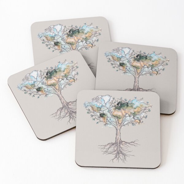 Item preview, Earth Tree watercolor designed and sold by Yanmos.