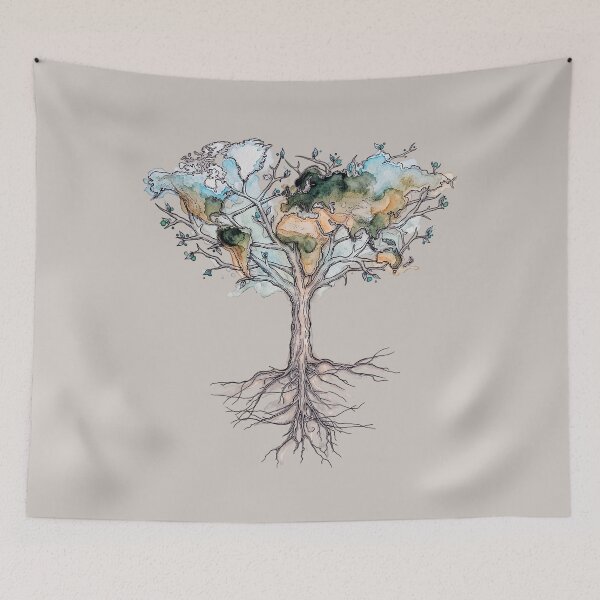 Item preview, Earth Tree watercolor designed and sold by Yanmos.