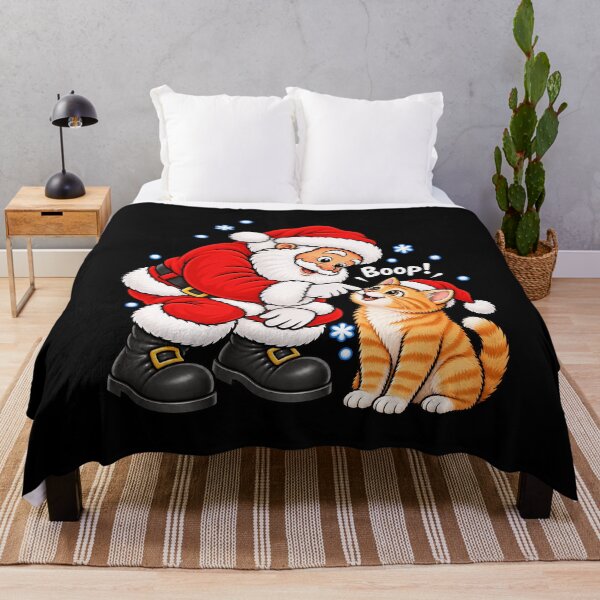 Item preview, Funny Orange Cat Santa Boop Merry Chirstmas Mom Dad designed and sold by rafaeltto.