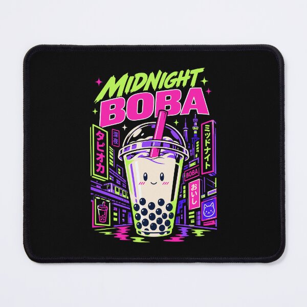Item preview, 90s Anime Midnight Boba Milk Tea designed and sold by RAS-77.