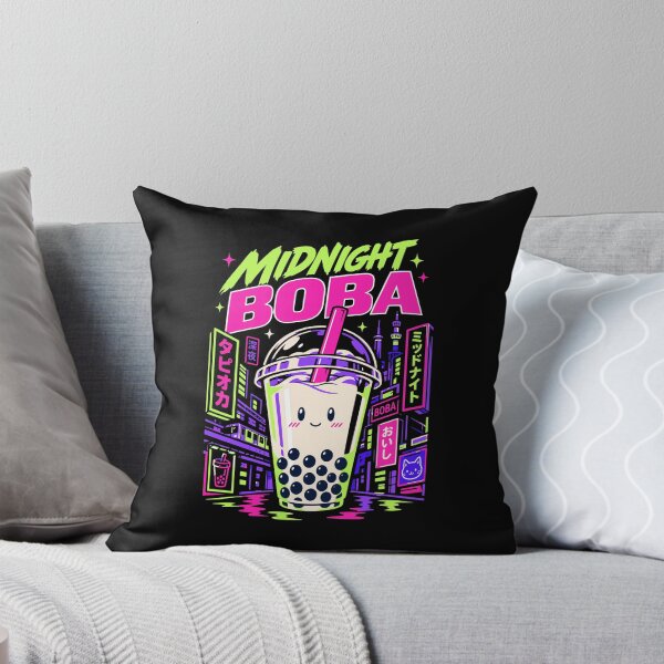 Item preview, 90s Anime Midnight Boba Milk Tea designed and sold by RAS-77.