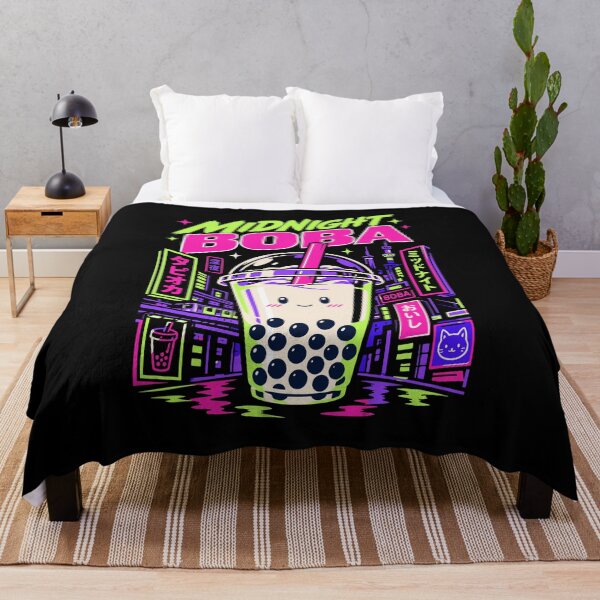 Item preview, 90s Anime Midnight Boba Milk Tea designed and sold by RAS-77.