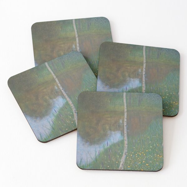 Item preview, Gustav Klimt Lakeside With Birch Trees 1901 designed and sold by lanaverera.