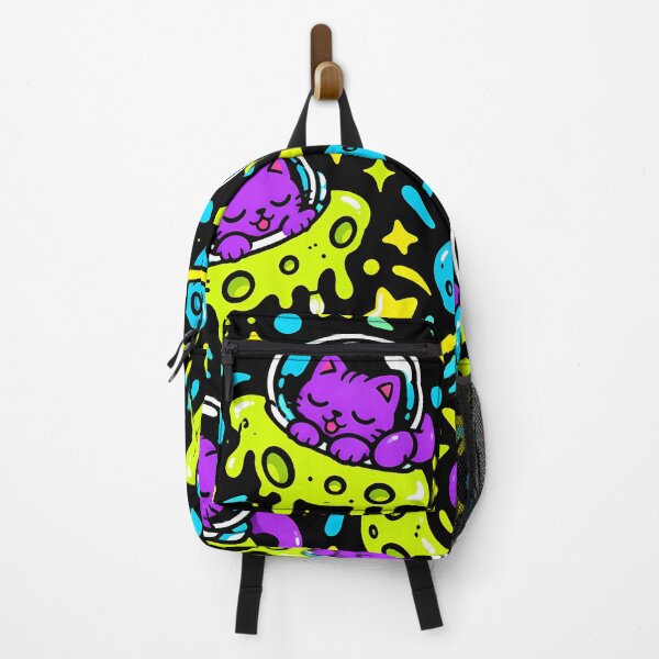 Item preview, Cute Alien Cat Flying Neon UFO designed and sold by Thai Vibe Studio.
