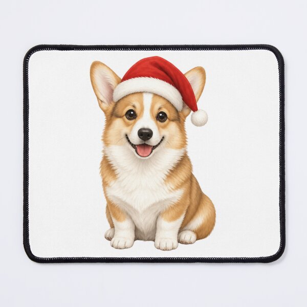 Item preview, Cute Corgi Puppy Wearing Santa Hat Christmas Dog designed and sold by vekotpu.