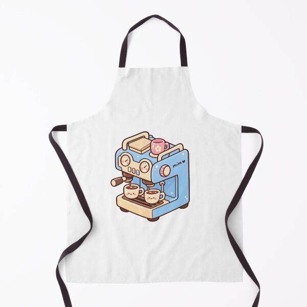 Item preview, Lindo dibujo animado de una máquina de espresso Kawaii azul pastel para amantes del café designed and sold by mumeaw.