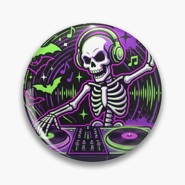 Item preview, Skeleton DJ Halloween designed and sold by Thanabordee.