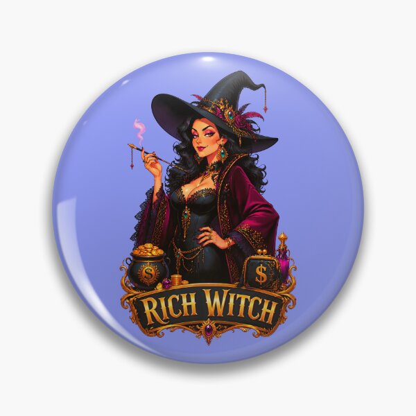 Item preview, RICH WITCH TEXT AND IMAGE HALLOWEEN DESIGN 1 designed and sold by DigitalandPhoto.