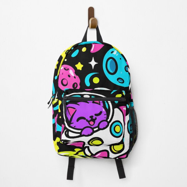 Item preview, Cute Astronaut Cat Riding Neon Space Rocket designed and sold by Thai Vibe Studio.