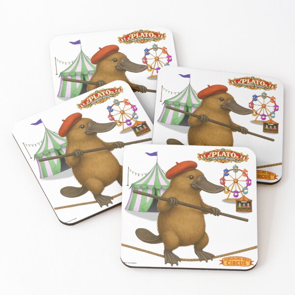 Item preview, Plato Tightrope Walker, Vintage Circus Animal Parody designed and sold by MissTerryWoman.