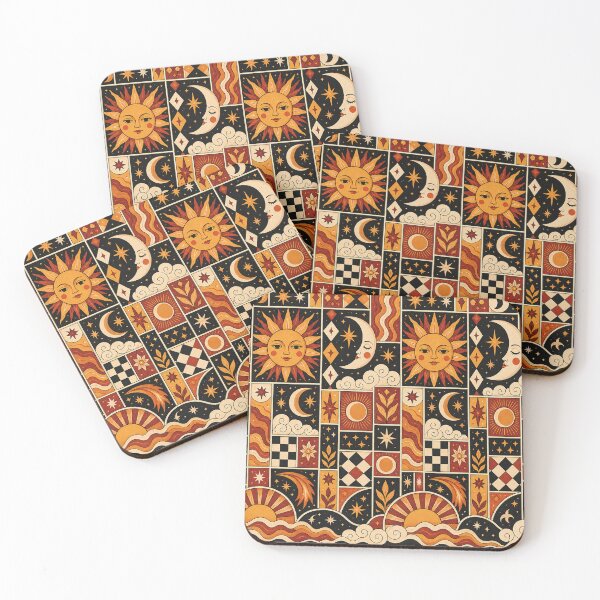 Item preview, Solar Folk Celestial Patchwork Socks designed and sold by Bawwe.