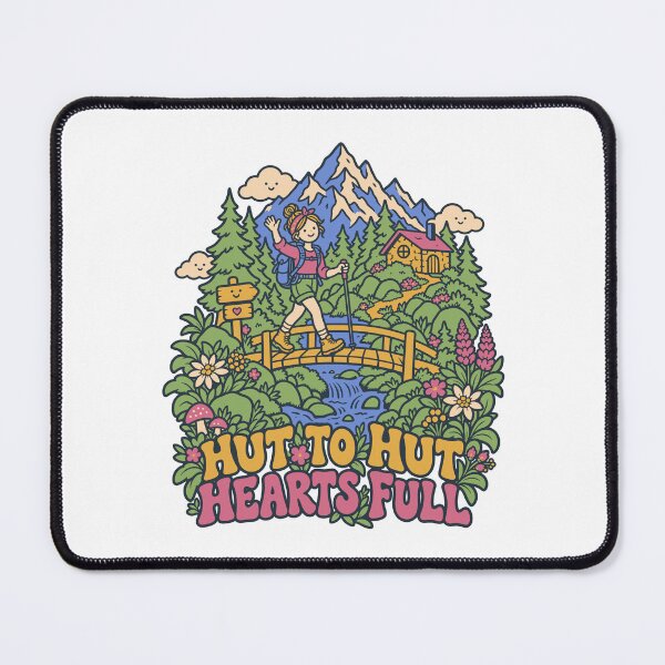 Item preview, Hut to Hut Hearts Full Mountain Hiking Adventure designed and sold by Summit Folk Studio.