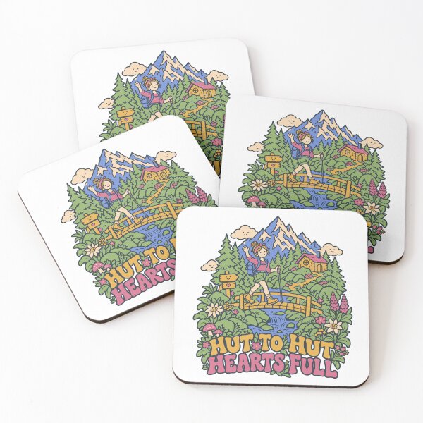 Item preview, Hut to Hut Hearts Full Mountain Hiking Adventure designed and sold by Summit Folk Studio.