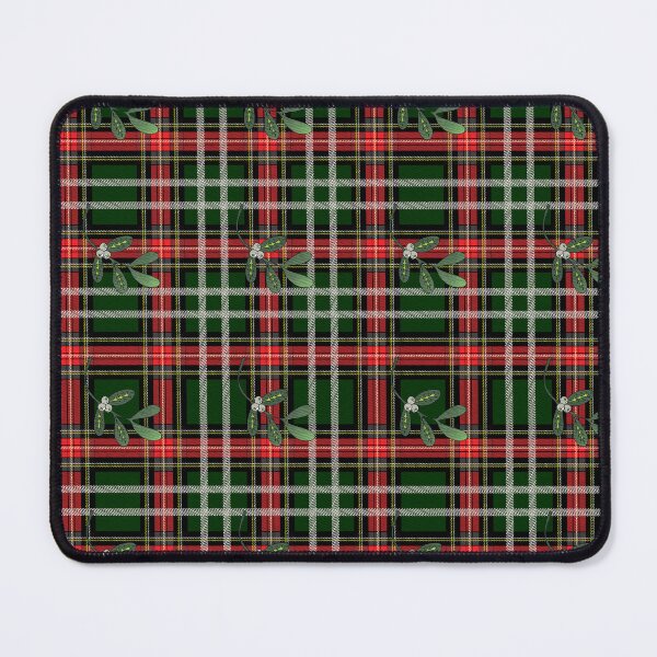 Item preview, Christmas Mistletoe Tartan Plaid Seamless Pattern designed and sold by Jeffrey-Jeffrey.