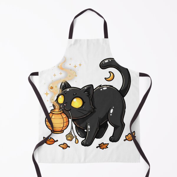 Item preview, Black Cat with Paper Lantern designed and sold by LunaGlow Studio.