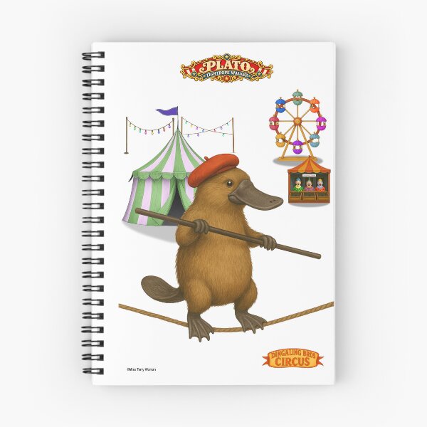 Item preview, Plato Tightrope Walker, Vintage Circus Animal Parody designed and sold by MissTerryWoman.