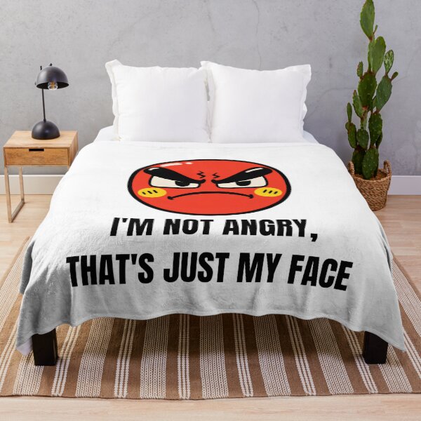 Item preview, I'm Not Angry, That's Just My Face – Funny Grumpy Cat designed and sold by walbayzon.
