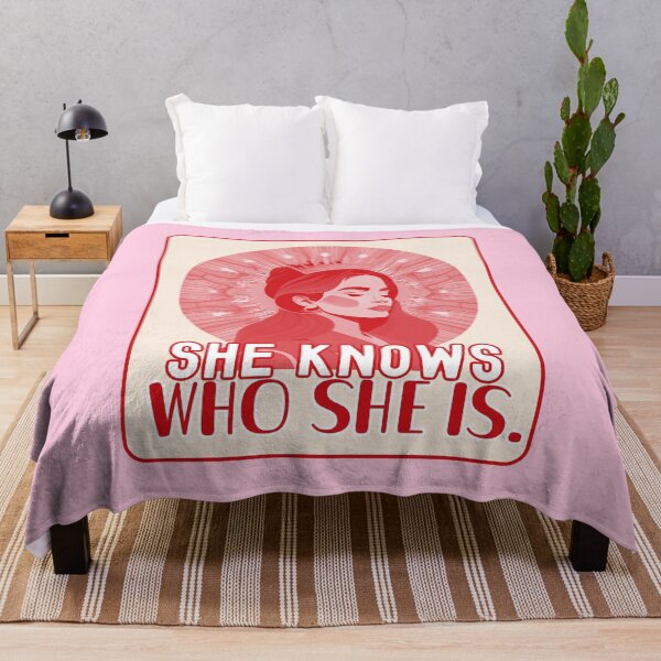 Item preview, She Knows Who She Is | Feminine Confidence Art designed and sold by Magic Love Art Print.