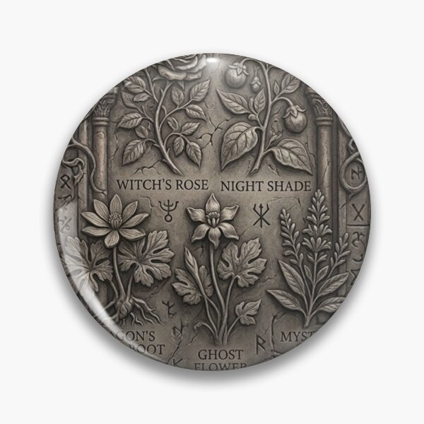 Item preview, Vintage Botanical Apothecary Herbarium Witchy Plant Art designed and sold by hepopatterns.