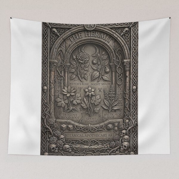 Item preview, Vintage Botanical Apothecary Herbarium Witchy Plant Art designed and sold by hepopatterns.