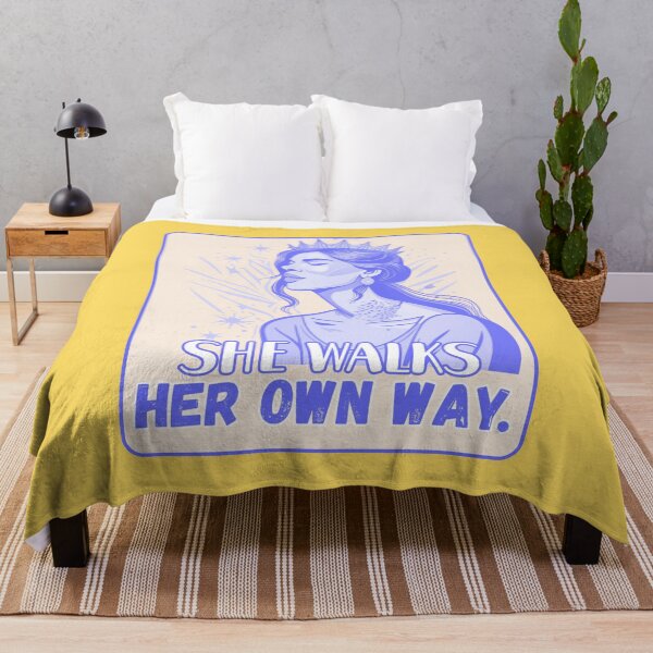 Item preview, She Walks Her Own Way | Feminine Empowerment Art designed and sold by Magic Love Art Print.