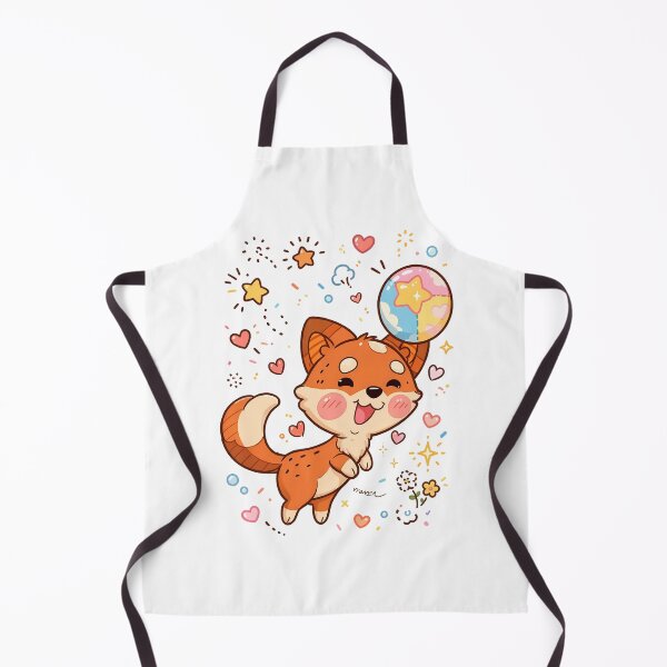 Item preview, Kawaii Happy Fox with Pastel Balloon Cute Woodland Animal designed and sold by mumeaw.