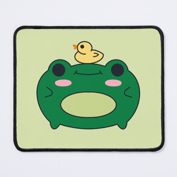 Item preview, Cute Frog Wearing Rubber Duck Hat – Kawaii Illustration designed and sold by DrawnByAllu.
