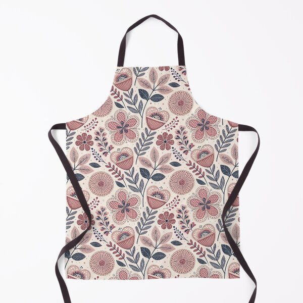 Item preview, Nordic Romantic Flowers | Scandinavian Valentine Folk designed and sold by Shuga-Design.