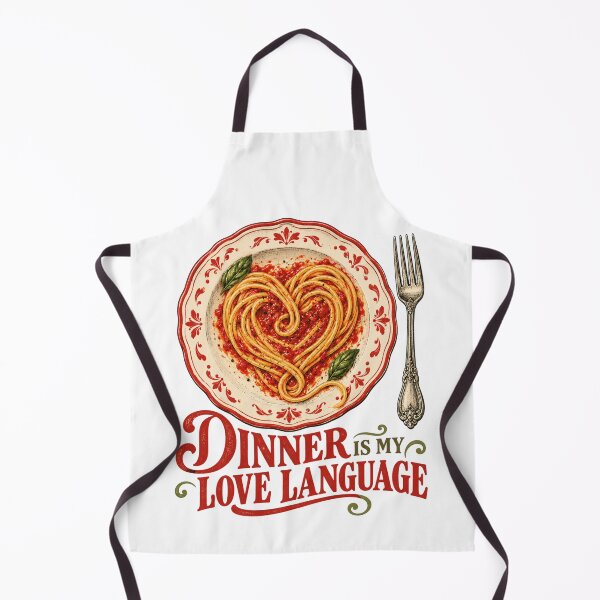 Item preview, Dinner Is My Love Language Italian Pasta designed and sold by cookingtherapy.