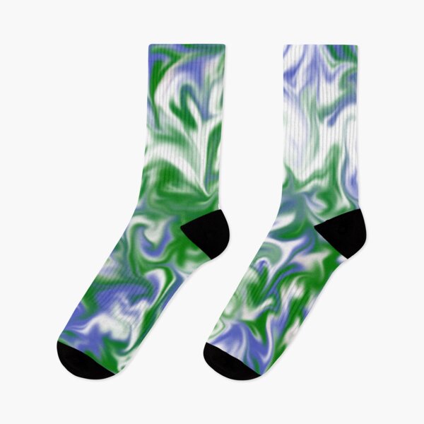 Item preview, Emerald & Indigo Marble Swirls designed and sold by wissal.studio.