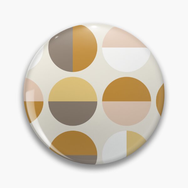 Item preview, Modern Dots in Mustard, Grey, and Blush designed and sold by Kelly Dietrich Mandalas & Colorful Patterns.