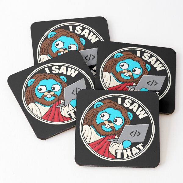 Item preview, Golang gopher mascot Go meme Jesus designed and sold by Olena Du.