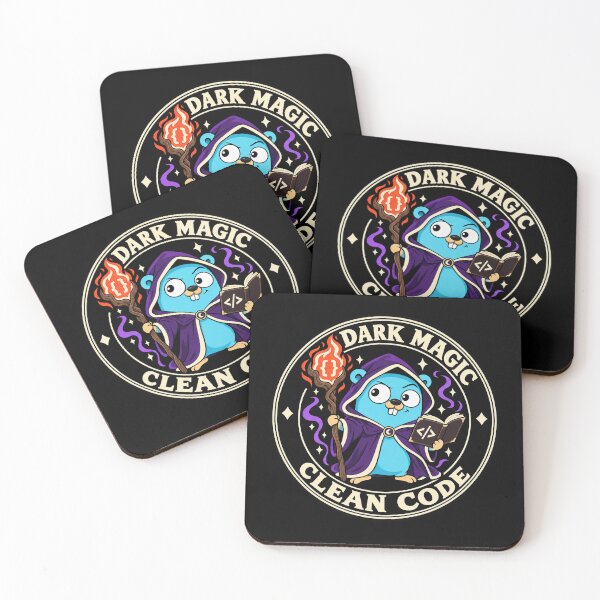 Item preview, Golang gopher mascot Go dark wizard designed and sold by Olena Du.