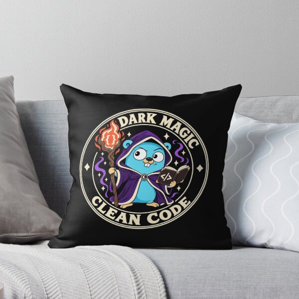 Item preview, Golang gopher mascot Go dark wizard designed and sold by Olena Du.