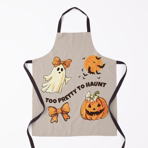 Item preview, Too Pretty To Haunt Cute Coquette Ghost Halloween Pumpkin designed and sold by Skryp-art.