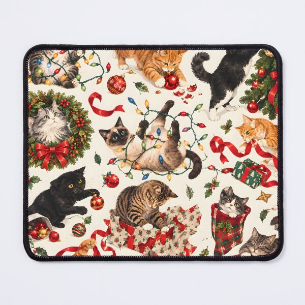 Item preview, Christmas Cat Mischief: Playful Kittens and Holiday Ribbons Pattern designed and sold by Sybille-Yates.