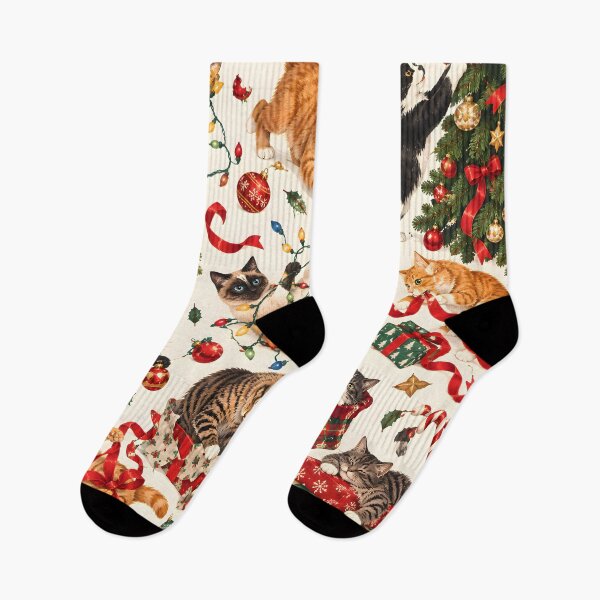 Item preview, Christmas Cat Mischief: Playful Kittens and Holiday Ribbons Pattern designed and sold by Sybille-Yates.