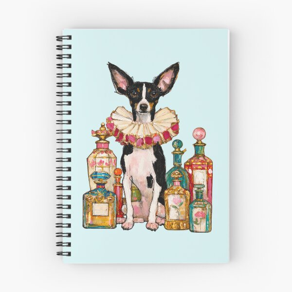 Item preview, Rat Terrier in Ruffled Collar Perfume Bottles Oil Painting designed and sold by joannejgg.