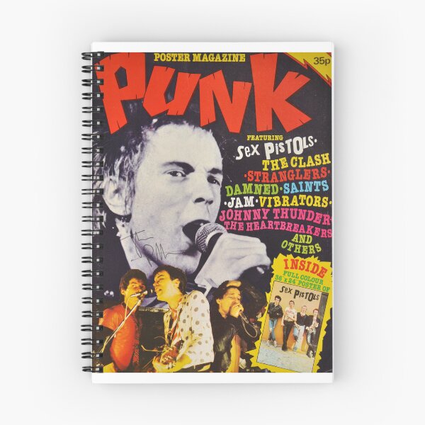 Item preview, Punk Poster Magazine Original Custom Vintage Music Band Tee Unique Poster Wall Art designed and sold by Cool Robot Bro..